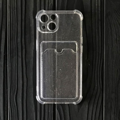 Чохол накладка Card Case Briliant iPhone 14 Plus Прозора