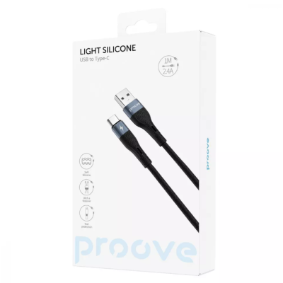 Кабель Proove Light Silicone Type-C 1м Чорний