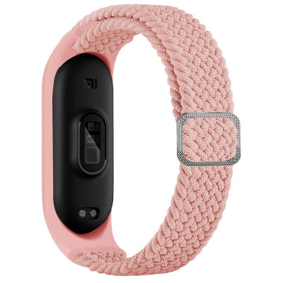 Ремінець Plaited Mi Band 3/4/5/6/7 Рожевий