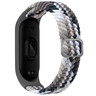 Ремінець Plaited Mi Band 5/6 Різнобарвний/Сірий