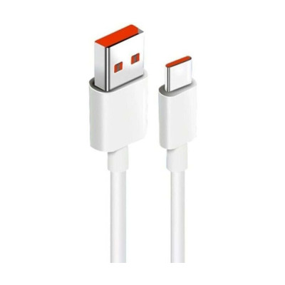 Кабель дата Mi USB Type A - Type-C 6A 1м Білий