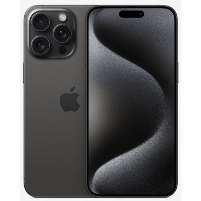 Смартфон Apple iPhone 15 Pro Max 256Gb Black Titanium, Чорний (Б/В) (Ідеальний стан)