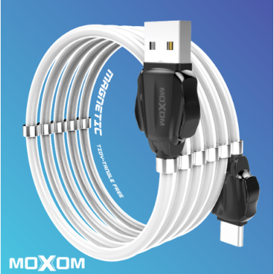 Кабель дата Moxom microUSB Magnetic (MX-CB46) Білий