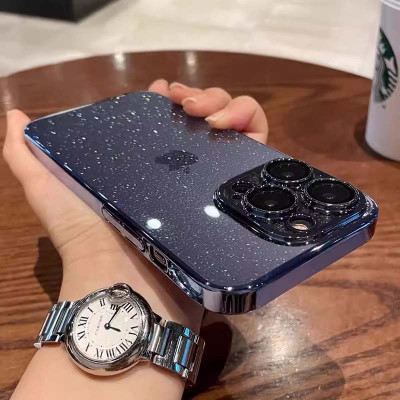 Чохол накладка Glittershine iPhone 11 Темно Синя