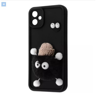 Чохол накладка Pretty Things Samsung A065 (A06) black/fluffy black