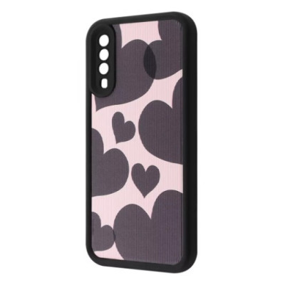 Чохол накладка Wave Artfull Samsung A307/A505 (A30s/A50) Чорний (Black Hearts)