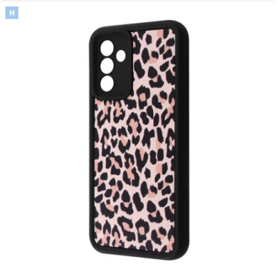 Чохол накладка Wave Artfull Samsung A556 (A55) Чорний (light leopard)