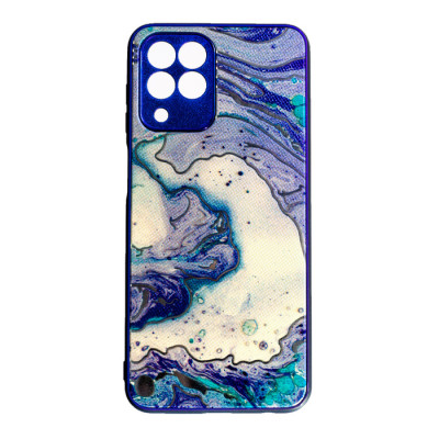 Чохол накладка Marble UV Samsung M336 (M33) Фіолетова