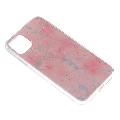 Чохол накладка Marble iPhone 11 Рожева