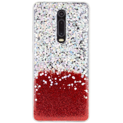 Накладка Galaxy Glitter Xiaomi Redmi K20/ Mi 9T Червона