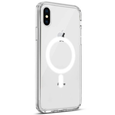 Чохол накладка Clear MagSafe iPhone X Прозора