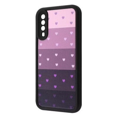 Чохол накладка Wave Artfull Samsung A307/A505 (A30s/A50) Чорний (Little Hearts)