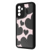 Чохол накладка Wave Artfull Samsung A245 (A24) Чорний (Black Hearts)