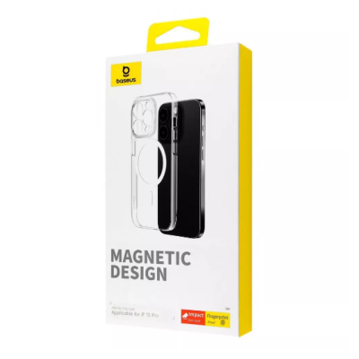 Чохол накладка Baseus Crystal MagSafe iPhone 15 Pro Прозора