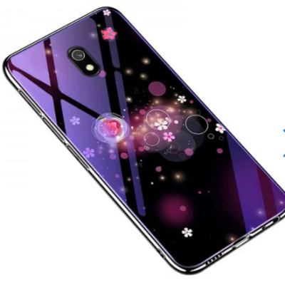 Накладка Glass Fantasy Xiaomi Mi A3 /CC9e Бульбашки і квіти