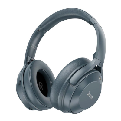 Безпровідні повнорозмірні навушники Hoco W37 Bluetooth Headphones Stereo Smoky Blue, сині (уцінка дефект упаковки)