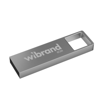 Флеш пам\'ять USB 8Gb Wibrand Shark USB 2.0 Silver, Срібний