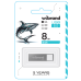 Флеш пам\'ять USB 8Gb Wibrand Shark USB 2.0 Silver, Срібний