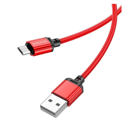 Кабель дата Borofone BX87 MicroUSB 1м Червоний