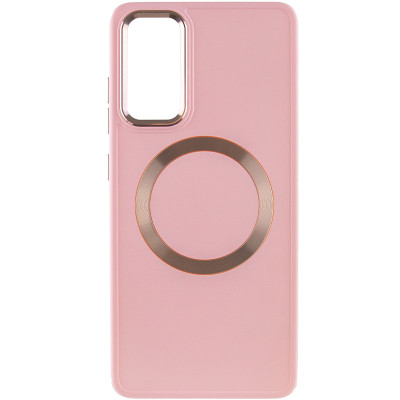 Чохол накладка Bonbon Metal MagSafe Samsung S711 (S23 FE) Рожева (Light Pink)