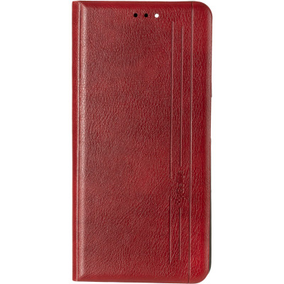 Чехол-книжка Gelius Leather New Xiaomi Redmi Note 10/Note 10s Красная