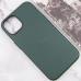 Чохол накладка Leather Case with MagSafe iPhone 13 Зелена/Sequoia Green (AAA Animation)