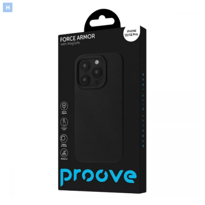 Чохол Накладка Proove Force MagSafe iPhone 12/12 Pro Чорна