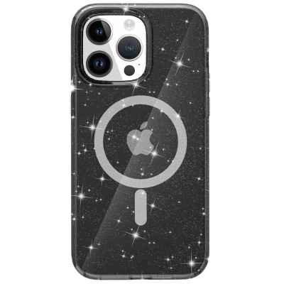 Чохол накладка Sparkle MagSafe iPhone 15 Pro Max Чорна