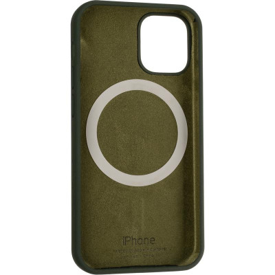 Чохол накладка HC Magsafe iPhone 12 Mini Зелена (Dark Green)