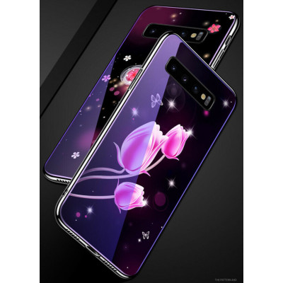 Накладка Glass Fantasy Samsung S10 (G973) Тюльпани