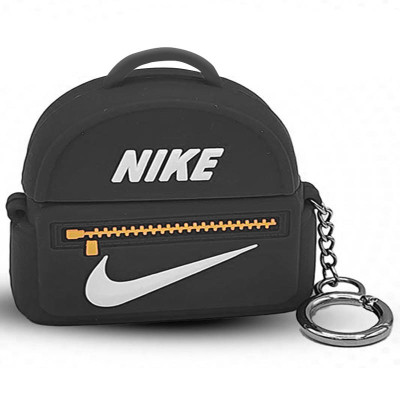 Чехол для наушников AirPods 1/2 Brand Nike Bag Черний + кольцо