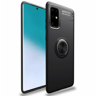 Чохол накладка Color Ring Samsung A715 (A71) Чорна/Чорна