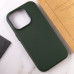 Чохол накладка Leather Case with MagSafe iPhone 13 Pro Зелена/Shirt Green (AA+)