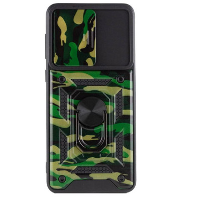 Чехол накладка Serge Ring Camshield Camo Xiaomi Redmi Note 11 Pro Зеленая