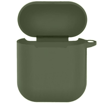 Чохол для AirPods 1/2 New Зелений / Dark Olive