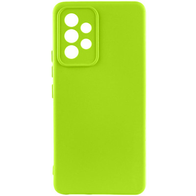 Чохол накладка Getman Liquid Silk Samsung A525 (A52) Салатовий Neon Green