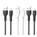 Кабель дата XO NB230 MicroUSB 1м Чорний