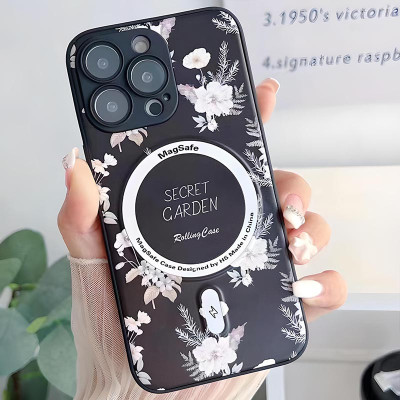 Чохол накладка Secret Garden with MagSafe iPhone 15 Pro Max Чорна