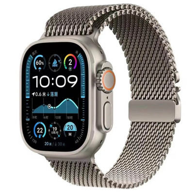 Ремешок Apple Watch 42мм Миланская петля NEW (Titanium)