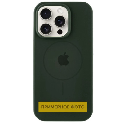 Чохол накладка HC MagSafe (AA) iPhone 12/12 Pro Зелена/Dark Olive