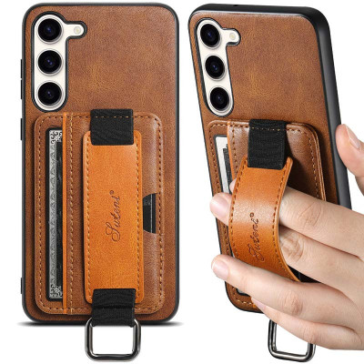 Чохол накладка Wallet and Straps Samsung A346 (A34 5G) Коричнева