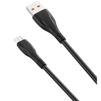 Кабель XO NB185 MicroUSB 1м Чорний (6A)