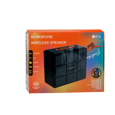 Колонка Bluetooth Borofone BR16 Black, Чорна