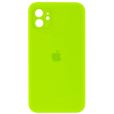 Чохол накладка HC iPhone 11 Салатовий Neon Green Square Full