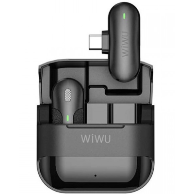 Бездротовий петличний мікрофон WIWU WI-WM001 Type-C Black, Чорний