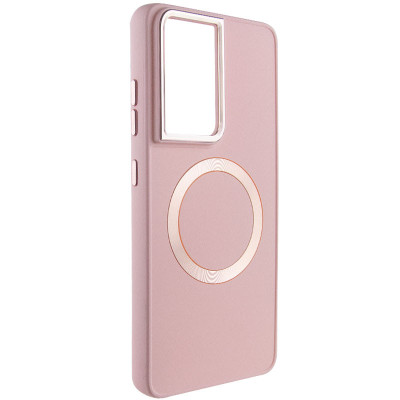 Чохол накладка Bonbon Metal MagSafe Samsung G998 (S21 Ultra) Рожева (Light Pink)