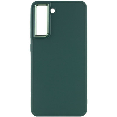 Чохол накладка Bonbon Metal Samsung G990 S21 FE Зелена (Pine Green)