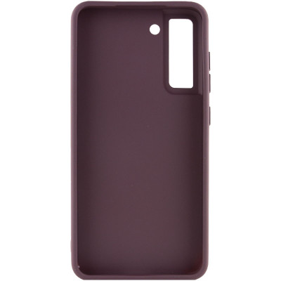 Чохол накладка Bonbon Metal Samsung G990 S21 FE Бордова / Plum