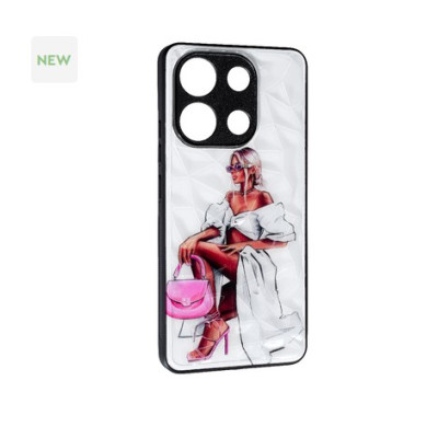 Чохол накладка Prisma Ladies Xiaomi Redmi Note 13 4G Рожева сумка