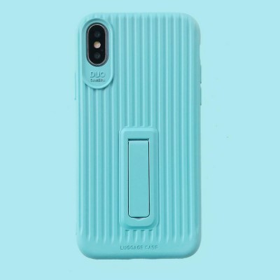 Чехол накладка Color Luggage iPhone X Мятна